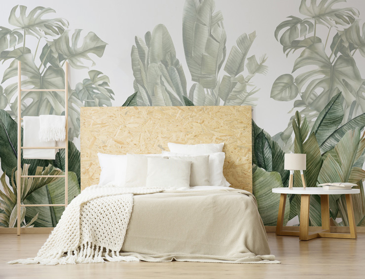 Tropical Botanical Oasis Bedroom Wallpaper Bangalore